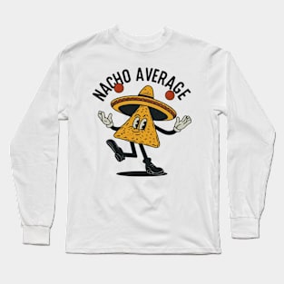 My Fiesta Flair: Wear Nachos the Love with This Cheesy Cartoon Tee Long Sleeve T-Shirt